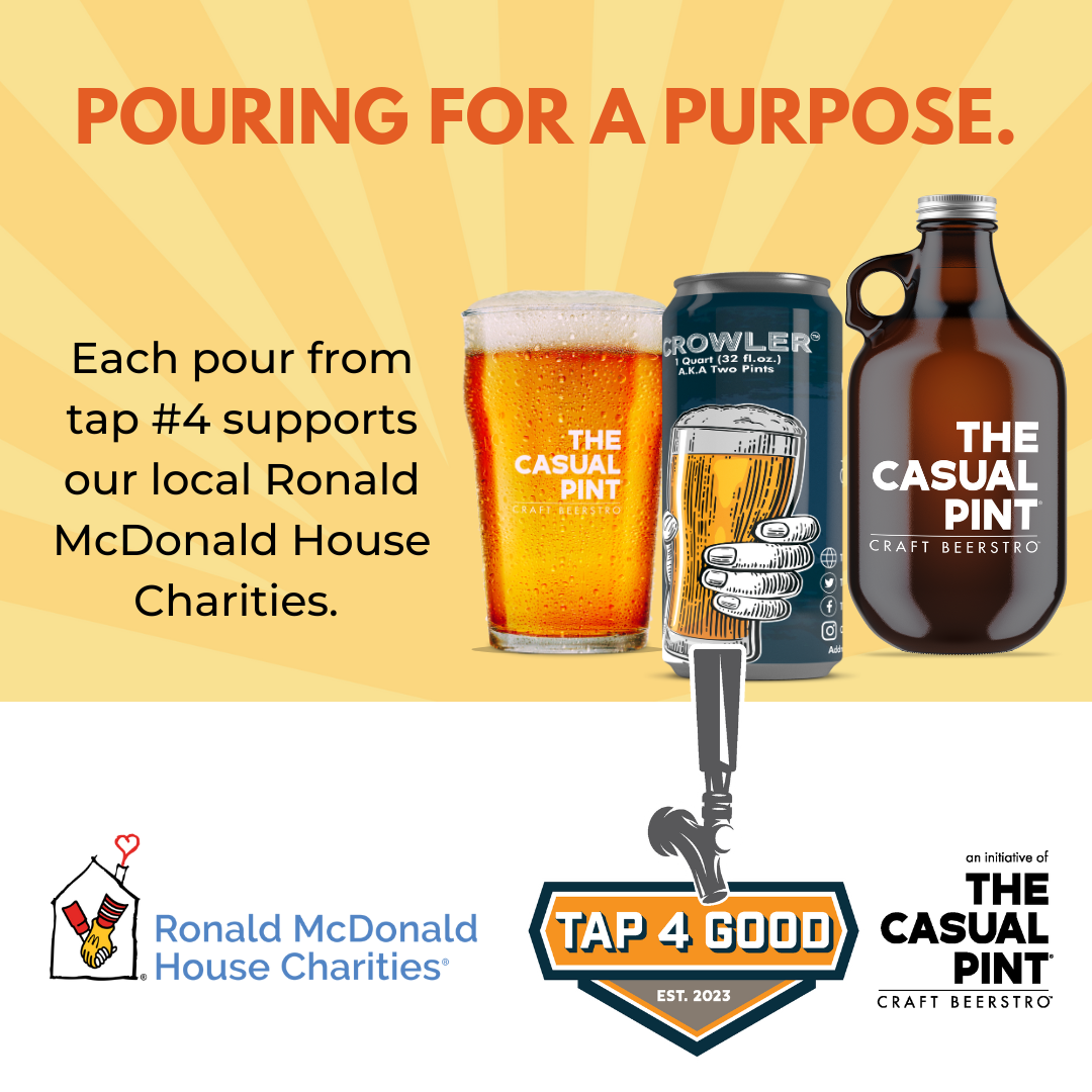 Tap4Good at The Casual Pint: Raising a Glass to Support Local Ronald McDonald House Charities